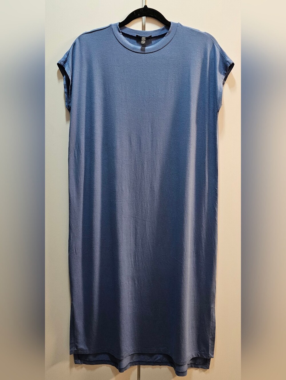 Eileen Fisher Slate Blue Knit Dress
